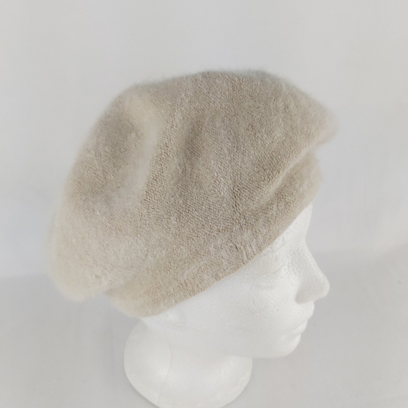 ANGORA blend beret hat - Picture 2 of 6